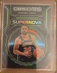 Stephen Curry [Green] #3 Basketball Cards 2021 Panini Obsidian Supernova Prices