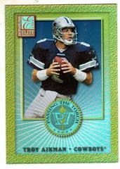 Troy Aikman [Autograph] Football Cards 2000 Panini Donruss Elite Passing the Torch Prices