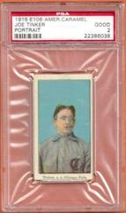 Joe Tinker [Portrait] Baseball Cards 1915 E106 American Caramel Prices