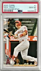 Mike Trout [Advanced Stat] #1 Baseball Cards 2020 Topps Prices