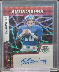 Eli Manning [Red] Football Cards 2022 Panini Mosaic Autographs Prices
