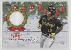 Ke'Bryan Hayes [Blue Metallic] Baseball Cards 2022 Topps Holiday Relics Prices