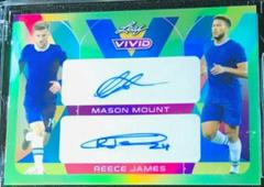 Mason Mount , Reece James [Green] Soccer Cards 2022 Leaf Vivid Dual Autographs Prices