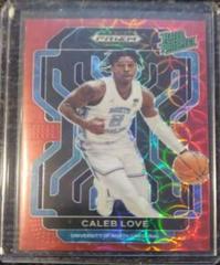 Caleb Love [Choice Red] #RP-CLO Basketball Cards 2022 Panini Prizm Draft Picks Rated Prospect Prices
