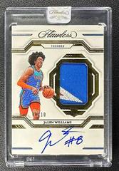 Jalen Williams [Gold] #4 Basketball Cards 2022 Panini Flawless Rookie Autograph Prices