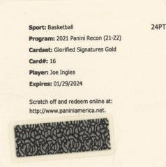 Joe Ingles [Gold] Basketball Cards 2021 Panini Recon Glorified Signatures Prices