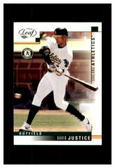 David Justice #80 Baseball Cards 2003 Leaf Prices