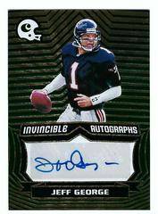 Jeff George [Green] #INV-JGE Football Cards 2021 Panini Chronicles Invincible Autographs Prices