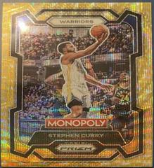 Stephen Curry [Gold Wave Millionaire] #28 Basketball Cards 2023 Panini Prizm Monopoly Prices