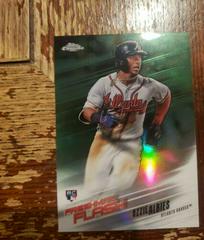 Ozzie Albies [Green Refractor] Baseball Cards 2018 Topps Chrome Freshman Flash Prices