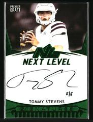 Tommy Stevens [Emerald] #NL-TS Football Cards 2020 Sage Hit Next Level Signatures Prices