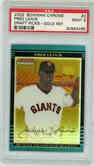 Fred Lewis [Gold Refractor] Baseball Cards 2002 Bowman Chrome Draft Picks Prices