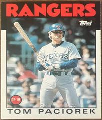 Tom Paciorek #83T Baseball Cards 1986 Topps Traded Tiffany Prices