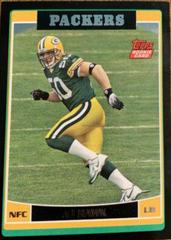 A.J. Hawk [Black] #360 Football Cards 2006 Topps Prices