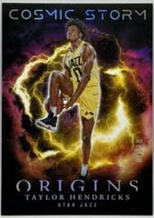 Taylor Hendricks [Gold] #17 Basketball Cards 2023 Panini Origins Cosmic Storm Prices