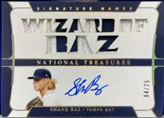 Shane Baz Baseball Cards 2022 Panini National Treasures Signature Names Prices