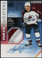 Cale Makar [Patch] #IS-MA Hockey Cards 2021 SP Game Used Inked Sweaters Autograph Prices