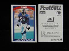 Lawrence Taylor Football Cards 1990 Panini Sticker Prices