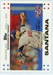 Johan Santana #91 Baseball Cards 2007 Topps Opening Day Prices