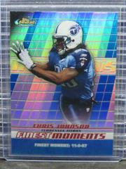 Chris Johnson [Blue Refractor] #FM-CJ Football Cards 2008 Topps Finest Moments Prices