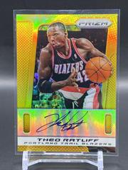 Theo Ratliff Gold Prizm #188 Basketball Cards 2013 Panini Prizm Autograph Prices