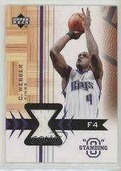 Chris Webber Basketball Cards 2003 Upper Deck Standing O! Swatches Prices