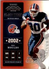 Eric Moulds [Hawaii 2003] #3 Football Cards 2002 Playoff Contenders Prices