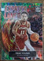 Trae Young [Green Shock] #3 Basketball Cards 2022 Panini Donruss Optic Express Lane Prices