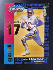 Cris Carter [Crash the Game Gold] Football Cards 1995 Collector's Choice Crash the Game Prices