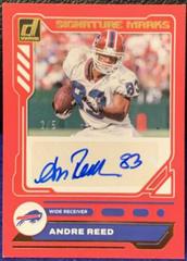 Andre Reed [Red] Football Cards 2023 Panini Donruss Signature Marks Prices