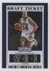 Charles Barkley [Draft Blue Foil] #7 Basketball Cards 2019 Panini Contenders Draft Picks Prices
