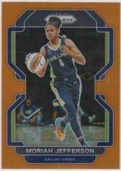Moriah Jefferson [Orange] #2 Basketball Cards 2022 Panini Prizm WNBA Prices