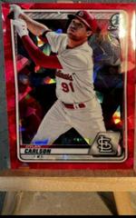 Dylan Carlson [Red] #BCP-106 Baseball Cards 2020 Bowman Sapphire Prices