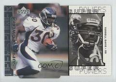 Terrell Davis [Silver Die Cut] Football Cards 1998 Upper Deck Super Powers Prices