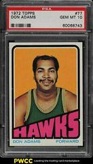 Don Adams Basketball Cards 1972 Topps Prices