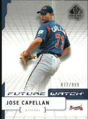 Jose Capellan #114 Baseball Cards 2004 SP Authentic Prices
