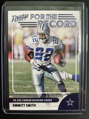 Emmitt Smith [Blue] #19 Football Cards 2023 Panini Prestige For the Record Prices