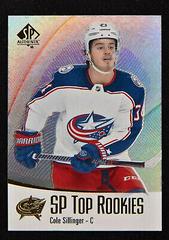 Cole Sillinger [Blue] #TR-32 Hockey Cards 2021 SP Authentic Top Rookies Prices