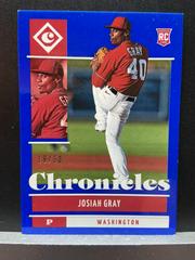 Josiah Gray [Blue] Baseball Cards 2022 Panini Chronicles Prices