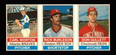 Burleson, Gullett, Morton [Hand Cut Panel] Baseball Cards 1976 Hostess Prices