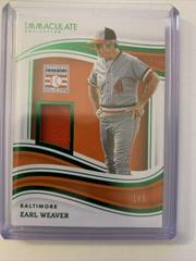 Earl Weaver [Green] Baseball Cards 2023 Panini Immaculate Prices