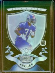 Aaron Ross [Black Refractor] Football Cards 2007 Bowman Sterling Prices