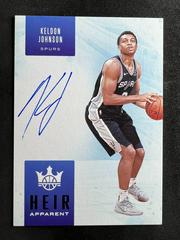 Keldon Johnson [Sapphire] #HA-KJO Basketball Cards 2019 Panini Court Kings Heir Apparent Autographs Prices
