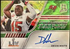 Devin White [Green] Football Cards 2022 Panini Spectra Champion Signatures Prices