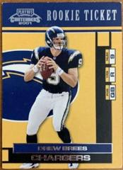 Drew Brees [Championship Ticket] #124 Football Cards 2001 Playoff Contenders Prices