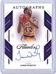 James Worthy [Amethyst] #18 Basketball Cards 2022 Panini Flawless Autograph Prices