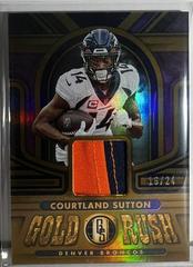 Courtland Sutton [Rose Gold] #GR-CS Football Cards 2023 Panini Gold Standard Rush Prices