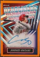 Shohei Ohtani [Orange] Baseball Cards 2023 Topps Finest Headliners Autographs Prices