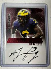 A. J. Henning [Red] #NLS-AJH Football Cards 2023 Sage Next Level Signatures Prices