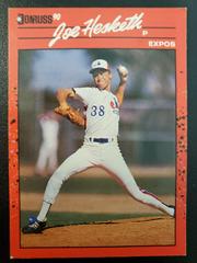 Joe Hesketh Baseball Cards 1990 Donruss Aqueous Test Prices